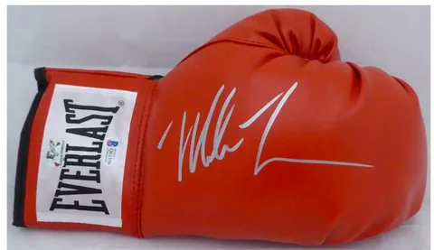 Mike Tyson boxing gloves signed